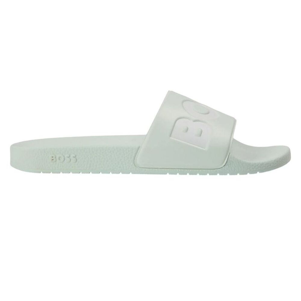 Boss Mens Aryeh Flat Sliders / Gray/White